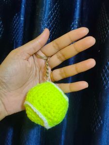 Tennis Ball Keychain