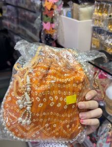 Elegant Potli Bag with Pearl Handle (any1)