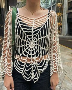 Unique Spiderweb Crochet Top