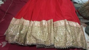 Red and Golden Lehenga Set