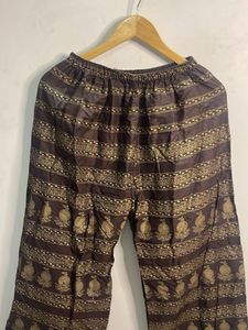 Elegant Brown Ethnic Palazzos