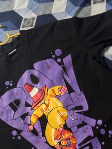 Graphic Print Black T-Shirt