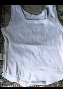 White Tank Top - EX STEVENS