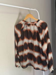 Printed Brown Blouse