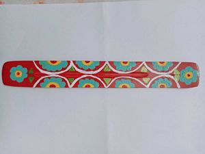 Hand-Painted Wooden Incense Holder