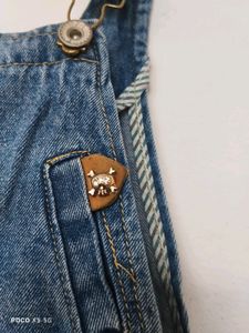 Distressed Denim Overalls