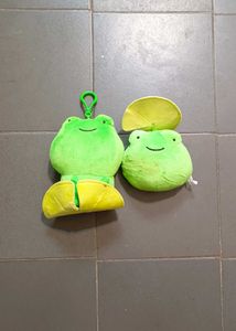 COMBO Cute Frog Plush Toy Set