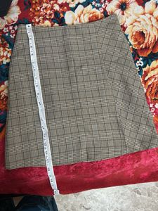 Plaid A-Line Mini Skirt