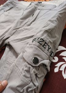 Grey Cargo Pants