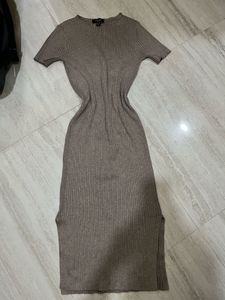 Ribbed Knit Midi Dress