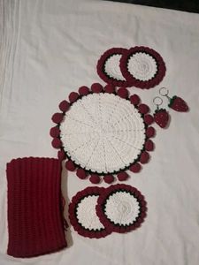 Aesthetic Handmade Crochet Combo Set 🌸