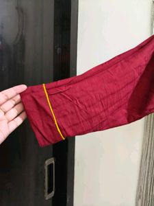 Maroon Embroidered Kurta 46