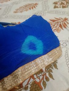 Jaipuri Beautiful Royal Blue Saree