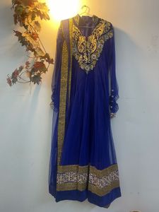 Elegant Blue Ethnic Gown