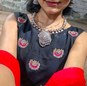 navratri outfit Beautiful Black &amp; Red Dhoti Kurta