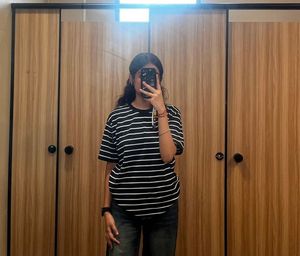 Classic Oversized Striped Black & White T-Shirt