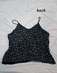 Cute Cat Print Camisole Top