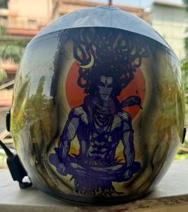 Shiva theme shark evoline motorcycle helmet
