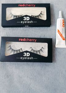 Red Cherry 3D Eyelashes with Glue