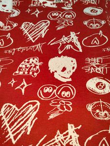 Vibrant Red Graphic Print T-Shirt