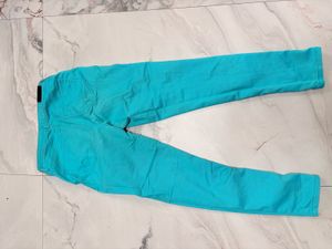 Turquoise Denim Jeans