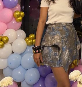 Stylish Textured Mini Skirt