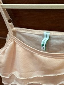 Sheer Ruffle Camisole Top