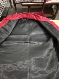 Red Ethnic Sleeveless Jacket
