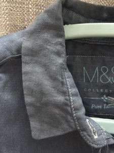 M&amp;S Navy Blue Long Sleeve Shirt