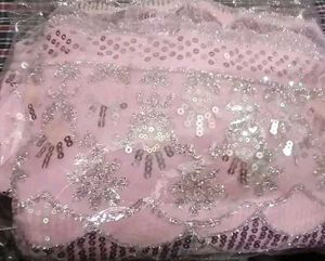 Pink Sequin dress material for a gorgeous look