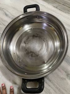Induction Based Kadhai Stainless With Glass Cover
