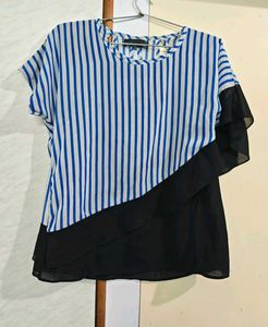 Striped Asymmetrical Top 🧿