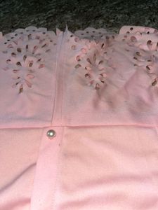 Combo of 3 Sheer Pink Floral Crop Top &amp; Blouse