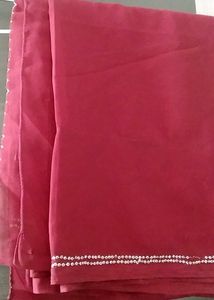 Elegant Maroon Saree