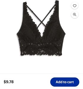 Lace Bralette - Black