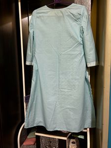 Avaasa Sky Blue Colour Straight Kurta Size XXL