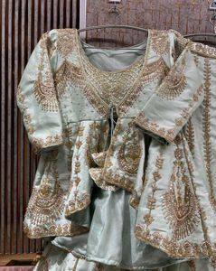 Exquisite Mint Green Lehenga Choli Set