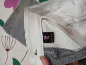 Gray Denim Pants