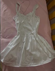 Chic White Button-Up Sundress