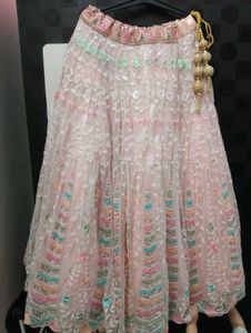 Stunning Pink Embroidered Lehenga Choli