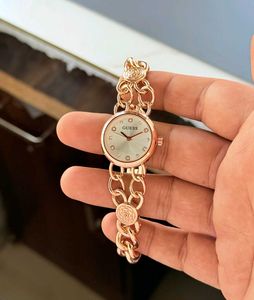 Guess Rose Gold Chain Link Watch