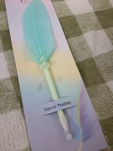Beautiful Feather Pen - Blue