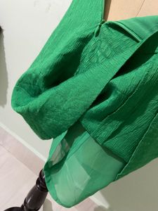 Chic Green Short Sleeve Dress