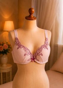🇳🇿💫🎀Lace Trimmed Pink Bra