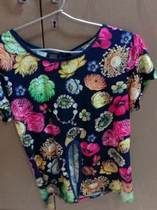 Blue Floral Top