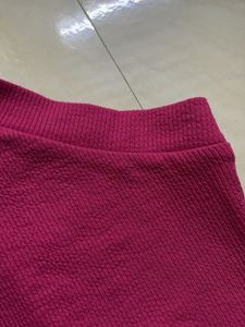 max Pink Crisscross Crop Top