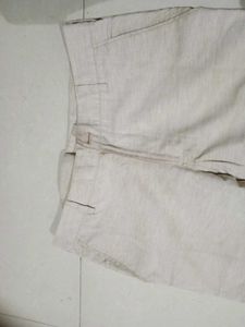 Light Beige Casual Pants