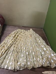 Pleated Polka Dot Ethnic Skirt for Navratri