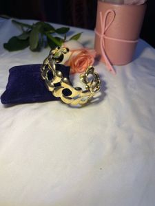 Set of Elegant Gold Tone Bracelets