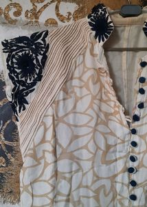 Beautiful Embroidered Pure Fabric Kurti By ODHNI
